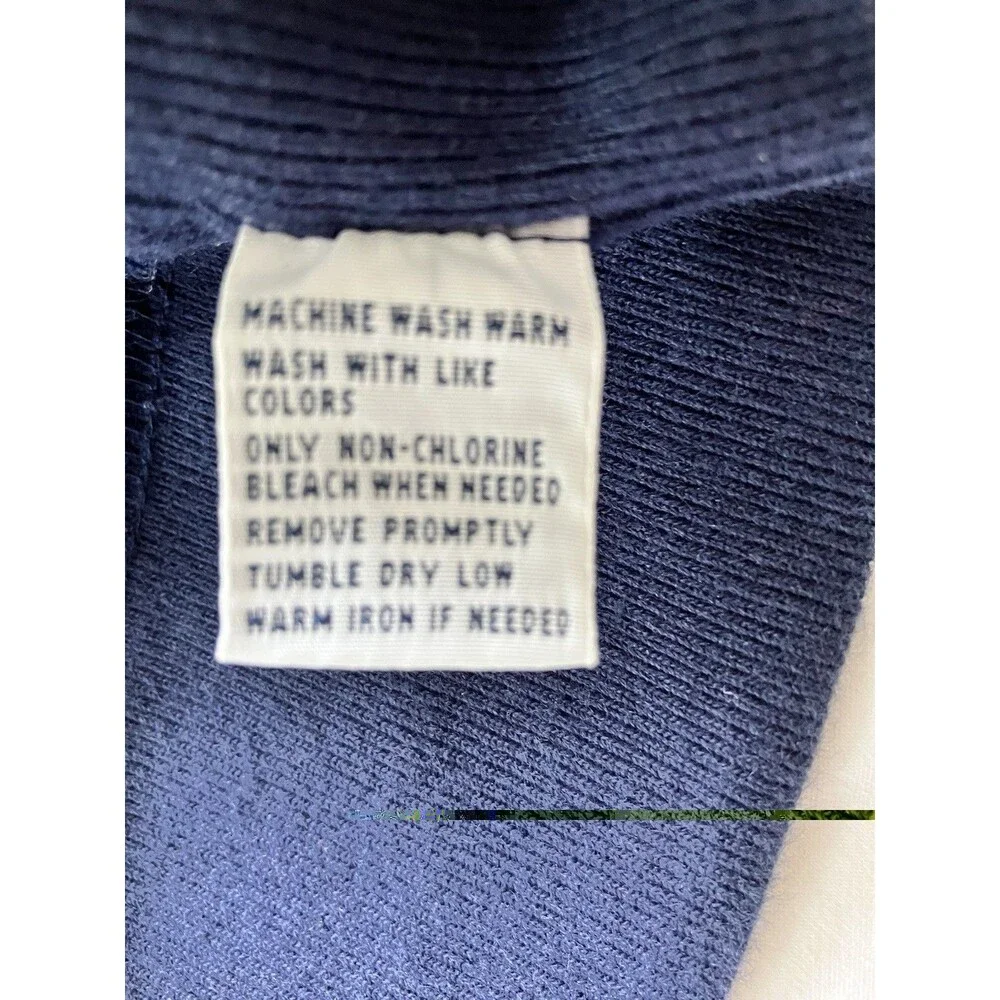 Polo Ralph Lauren Men’s Navy Blue Shawl Collar Sweatshirt - Yellow Pony Sz Small